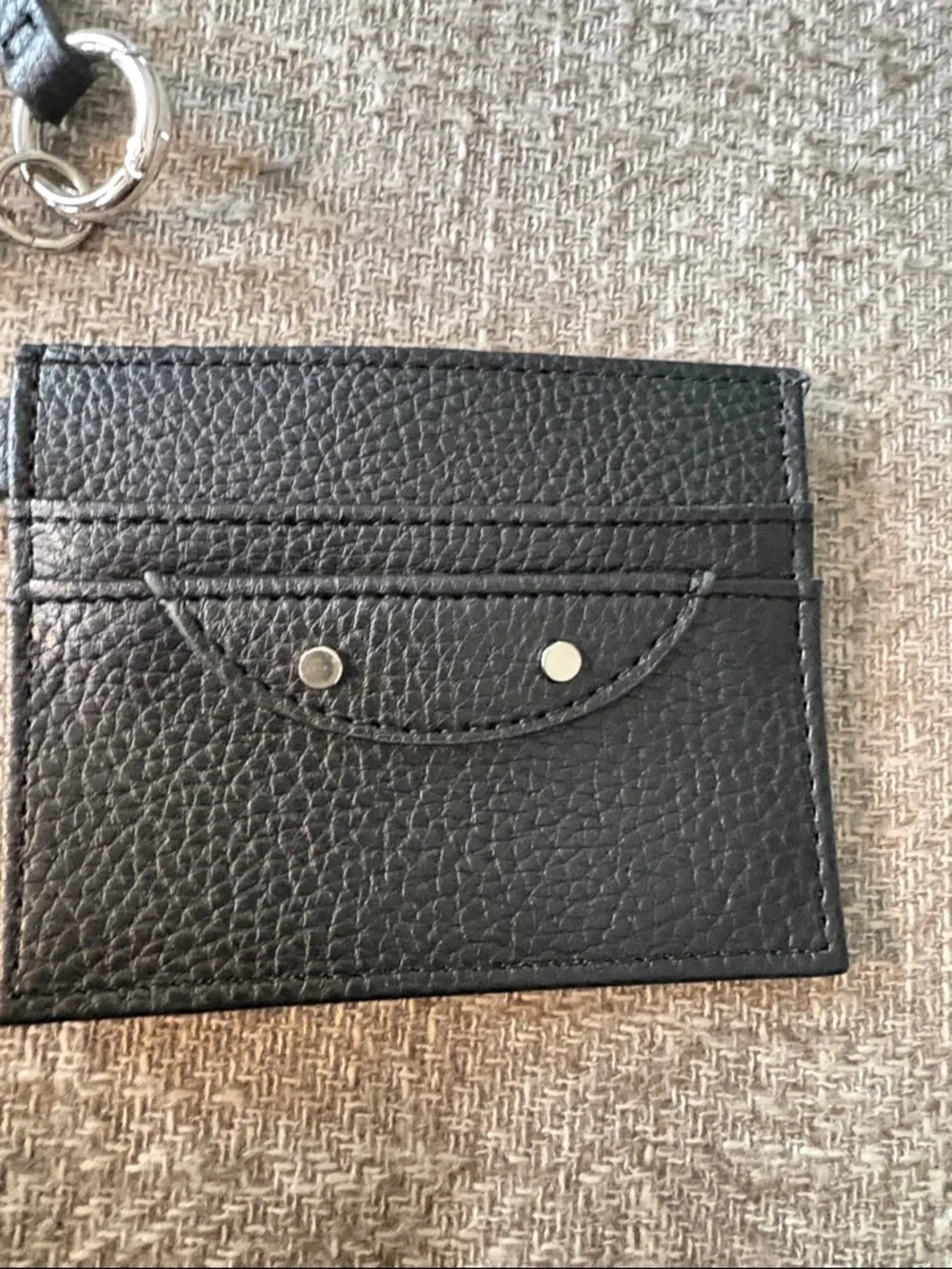 Target Black Heart Mirror Keychain Card Holder - Picture 4 of 5